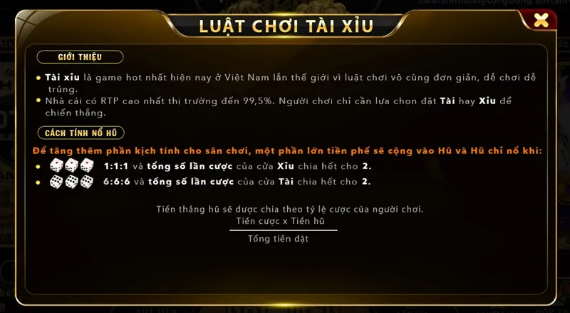Các Thể Loại Cược Tài Xỉu Go88